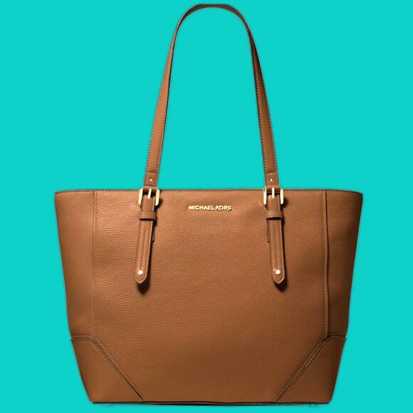 Michael Kors Aria Large Leather Tote Bag - Picture 1 of 11